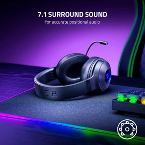 Razer - Kraken V3 X Wired USB Gaming Headset for PC - Black