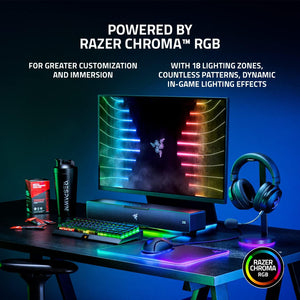 Razer - Leviathan V2 Bluetooth Gaming Speakers with RGB Lighting (2-Piece) - Black