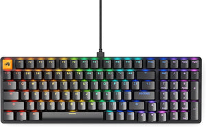 Glorious - GMMK 2 Prebuilt 96% Full Size Wired Mechanical Linear Switch Gaming Keyboard with Hotswappable Switches - Black