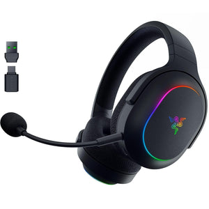 Razer - Barracuda X Chroma Wireless Multi-Platform Gaming Headset with 6 Zone Earcup Lighting - Black