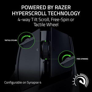 Razer - Basilisk Mobile Portable Ergonomic Wireless Gaming Mouse - Black