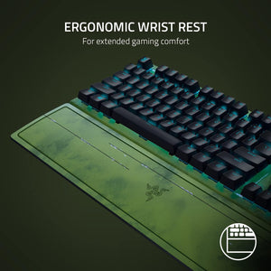 Razer - Blackwidow V3 Full Size Wired Mechanical Green Clicky Tactile Switch Gaming Keyboard with Chroma RGB Backlighting - HALO Infinite Edition