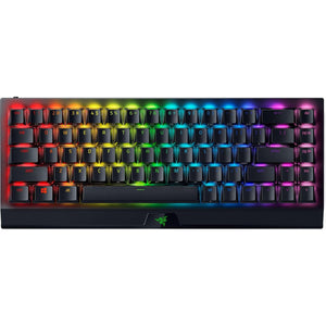 Razer - BlackWidow V4 Mini 65% HyperSpeed Wireless Orange Switch Gaming Keyboard with Hot-Swappable Design - Black