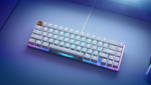 Glorious GMMK 1 Compact 60% Wired Mechanical Gaming Keyboard with RGB Lighting - White Ice