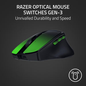 Razer - Basilisk Mobile Portable Ergonomic Wireless Gaming Mouse - Black