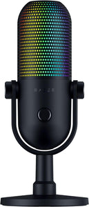 Razer - Seiren V3 Chroma RGB Condenser USB Microphone - Black