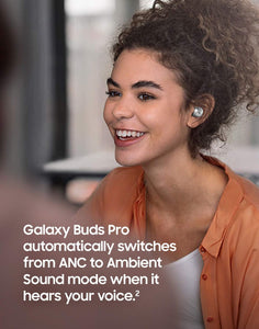 Samsung - Galaxy Buds Pro True Wireless Earbuds - Phantom Silver