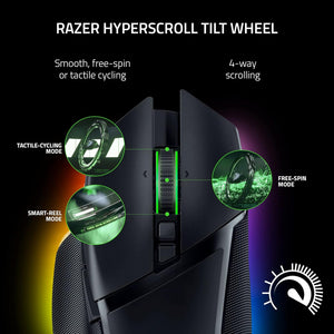 Razer - Basilisk V3 Pro Wireless Optical Gaming Mouse with Chroma RGB Lighting - Black