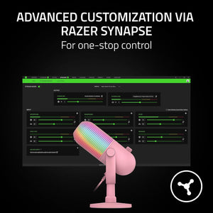 Razer - Seiren V3 Chroma Condenser USB Microphone - Quartz