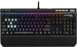 HyperX - Alloy Elite RGB Mechanical Clicky Cherry MX Blue Switch Gaming Keyboard - Black