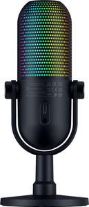 Razer - Seiren V3 Chroma RGB Condenser USB Microphone - Black