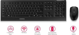 Cherry  B.Unlimited 3.0 Wireless Keyboard and Mouse, Black