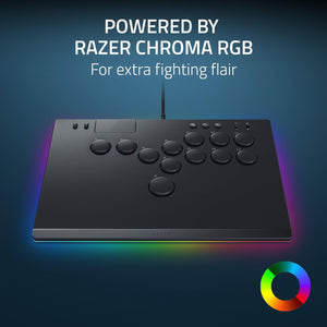 Razer - Kitsune All-Button Optical Arcade Controller for PS5 and PC - Black