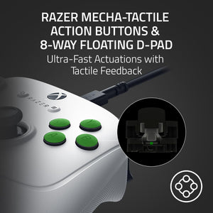 Razer - Wolverine V3 Wired Gaming Controller Tournament Edition - White