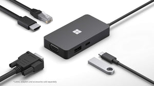 Microsoft - USB-C Travel Hub - Black