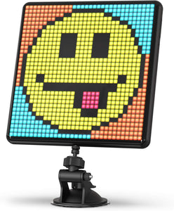 Divoom - Pixoo-Max Pixel Art Digital Picture Frame with 32x32 LED Display App Control - Black