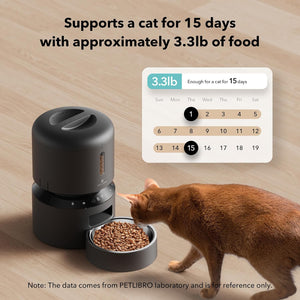 PetLibro - 3L Granary Automatic Pet Feeder with WiFi Control - Black