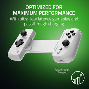 Razer - Kishi V2 Mobile Gaming Controller for iPhone (Xbox Edition) - White