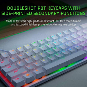 Razer - Huntsman Mini 60% Wired Clicky Optical Switch Gaming Keyboard - Mercury