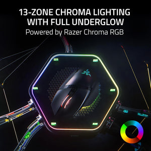 Razer - Basilisk V3 Pro 35K Wireless Ergonomic Gaming Mouse with HyperScroll Tilt Wheel and Chroma RGB Lighting - Black