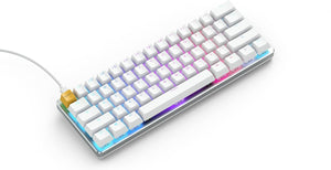 Glorious GMMK 1 Compact 60% Wired Mechanical Gaming Keyboard with RGB Lighting - White Ice