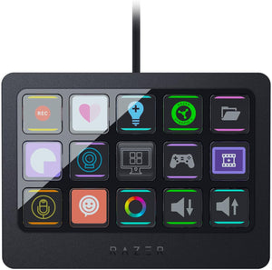 Razer - Stream Controller X All-in-one Keypad for Streaming and Content Creation - Black