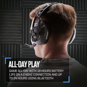 RIG 600 PRO HX Dual Wireless Universal Gaming Headset with Bluetooth for Xbox Series X|S, Xbox One, PS4, PS5, Nintendo Switch, PC, & Mobile - Black