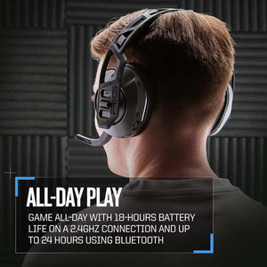 RIG 600 PRO HS Dual Wireless Multiplatform Gaming Headset with Bluetooth for PS4, PS5, Nintendo Switch, PC, and Mobile - Black