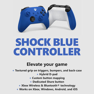 Microsoft - Xbox Wireless Controller for Xbox Series X/S, Xbox One, Windows Devices - Shock Blue