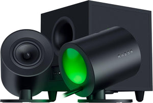 Razer - Nommo V2 Full-Range 2.1 PC Gaming Speakers with Wired Subwoofer - Black