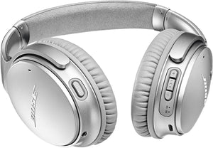 Bose - QuietComfort 35 II Wireless Noise Cancelling Over-the-Ear Headphones - Silver