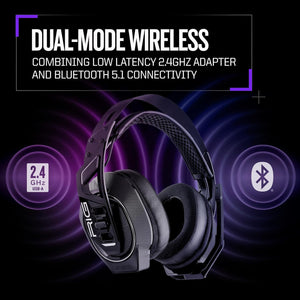 RIG - 900 MAX HX Dual Wireless Gaming Headset and Base Station for Xbox, PlayStation, Nintendo Switch & PC - Black