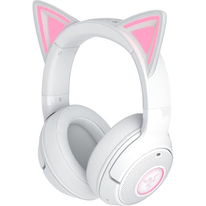 Razer - Kraken Kitty V2 Wireless Gaming Headset for PC, Mac, Mobile, and Tablet - White