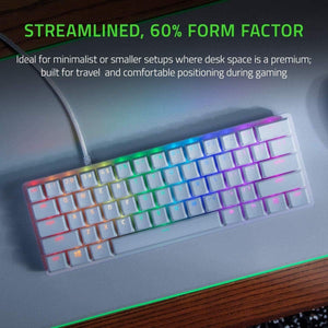 Razer - Huntsman Mini 60% Wired Clicky Optical Switch Gaming Keyboard - Mercury