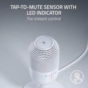 Razer - Seiren V3 Mini Wired Ultra-compact Condenser USB Microphone - White