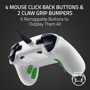 Razer - Wolverine V3 Wired Gaming Controller Tournament Edition - White