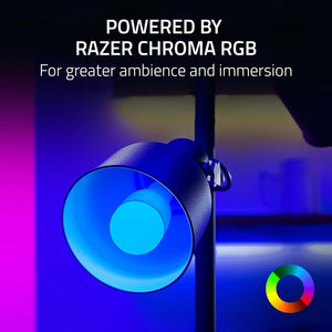 Razer - Aether Chroma RGB LED Light Bulb for Gamer Rooms - White