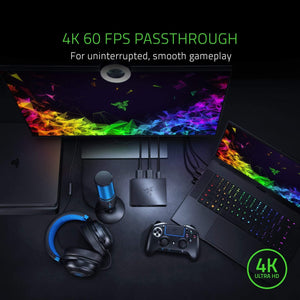 Razer - Ripsaw 4K HD Game Capture Card for Streaming - Black