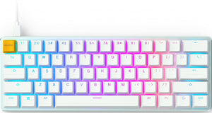 Glorious GMMK 1 Compact 60% Wired Mechanical Gaming Keyboard with RGB Lighting - White Ice