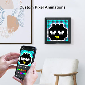 Divoom - Pixoo Pixel Art Digital Picture Frame with 16x16 LED Display APP Control - Black