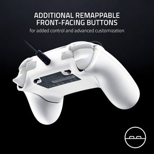 Razer - Wolverine V2 Wired Gaming Controller for Xbox Series X|S, Xbox One, PC with Remappable Front-Facing Buttons - White