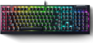 Razer - BlackWidow V4 X Wired Mechanical Yellow Switch Gaming Keyboard with Chroma RGB - Black