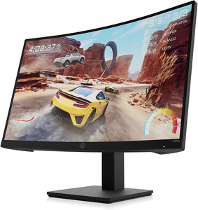 HP-  27-inch 165Hz QHD Curved Gaming Monitor - Black