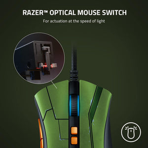 Razer - DeathAdder V2 Wired Optical Gaming Mouse with 8 Programmable Buttons - HALO Infinite Edition