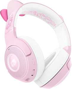 Razer - Kraken Kitty V2 BT Wireless Gaming Headset with Chroma RGB - Hello Kitty Edition - Pink