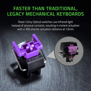 Razer - Huntsman Mini 60% Wired Clicky Optical Switch Gaming Keyboard - Mercury