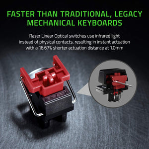 Razer - Huntsman Mini 60% Wired Linear Optical Switch Gaming Keyboard - Mercury Edition