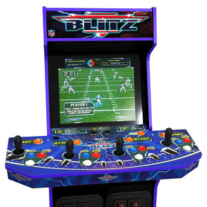 Arcade1Up NFL Blitz with Riser and Lit Marquee Arcade Game Machine