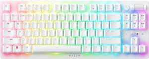 Razer - DeathStalker V2 Pro Wireless TKL Linear Red Optical Switch RGB Keyboard - White