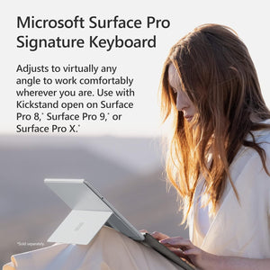 Microsoft - Surface Pro Signature Keyboard for Pro X, Pro 8 and Pro 9 - Sapphire